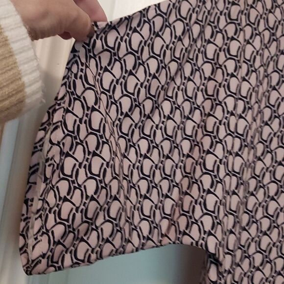 Pink and Black Dress print lightweight boho summer dress size m - Picture 5 of 10